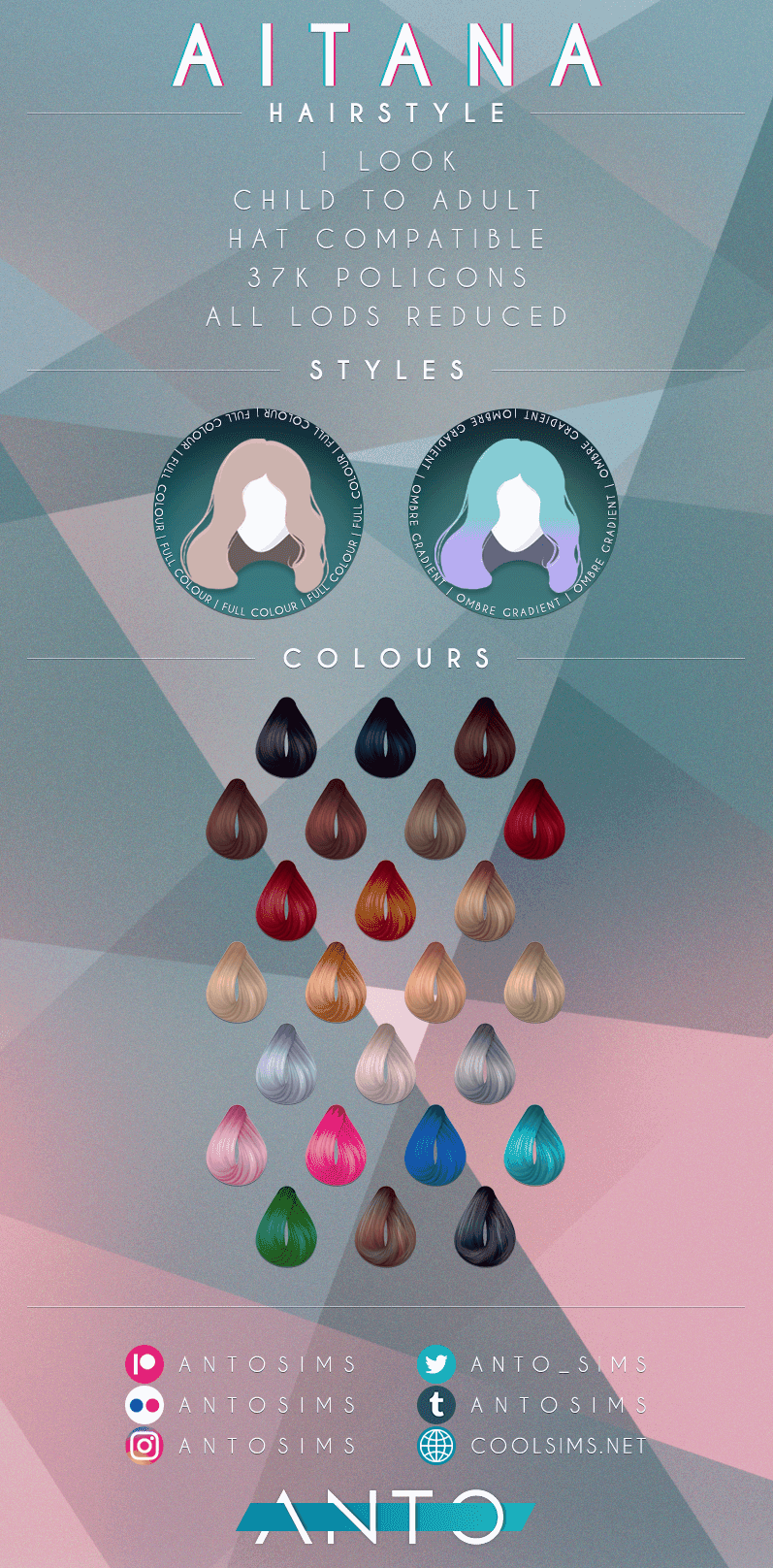 Галерея мода Прическа Aitana Hairstyle #1